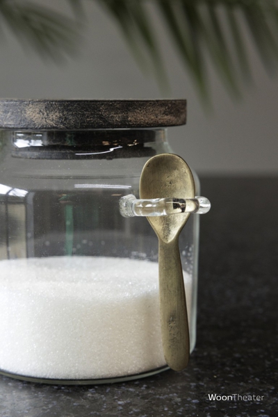 Suikerpotje met lepel