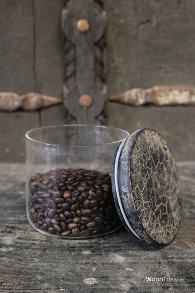 Voorraad pot glas met deksel small