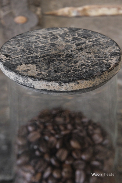 Voorraad pot glas met deksel 