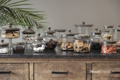 Voorraad pot Classic glas met deksel | Small