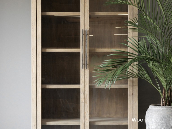 Vitrinekast oud hout | stijlvol wonen