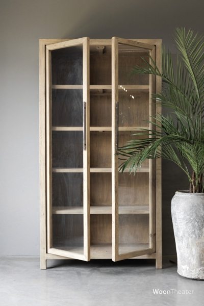 Vitrinekast oud hout | stijlvol wonen
