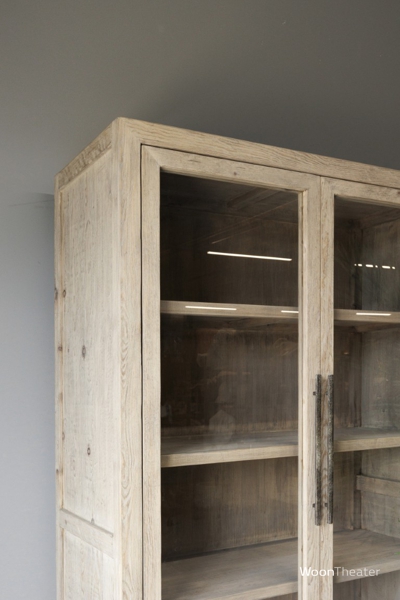 Vitrinekast oud hout | stijlvol wonen