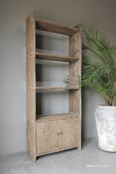 Boekenkast oud hout