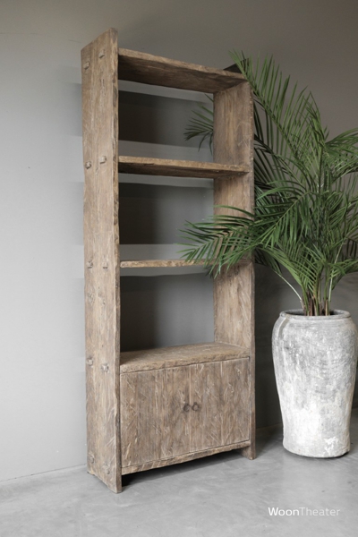 Boekenrek oud hout
