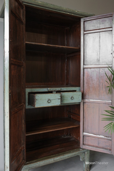 Oude Chinese kast | Jade groen