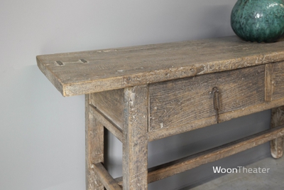 Origineel oude wandtafel met lade | China