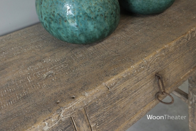 Origineel oude wandtafel met lade | China