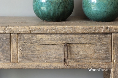 Origineel oude wandtafel met lade | China