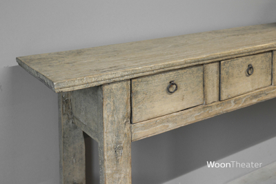 Origineel oude wandtafel | elmhout