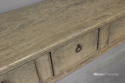 Origineel oude wandtafel | elmhout