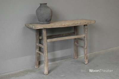 Oude landelijke wandtafel 