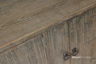 Klein dressoir oud hout 