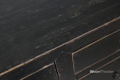Oud dressoir laag | zwart