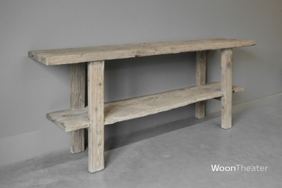 Origineel oude wandtafel met plank