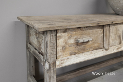 Oude rustieke wandtafel