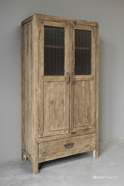 Origineel oude vitrinekast | retro glas