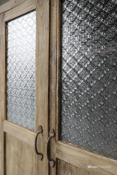 Origineel oude vitrinekast | retro glas