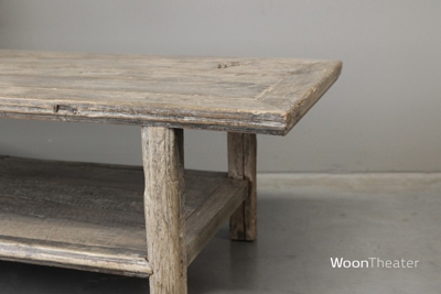 Oude salontafel | elmhout