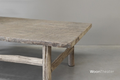 Oude salontafel | elmhout
