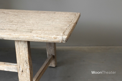 Oude salontafel | elmhout