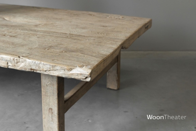 Oude salontafel | elmhout