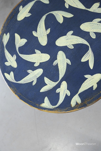 Bijzettafel Vis | blauw