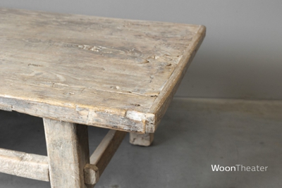 Oude salontafel | elmhout
