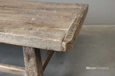 Oude salontafel | elmhout