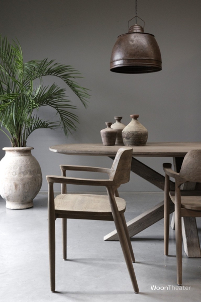 Armstoel Lucca | Premium teakhout | Nieuw landelijk wonen