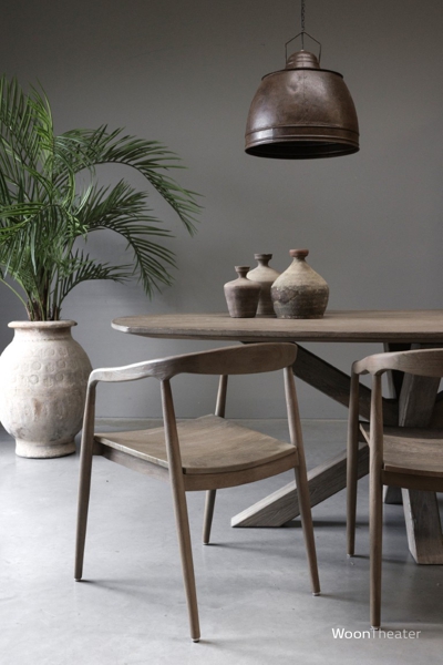 Armstoel Zira | Premium teakhout | Nieuw landelijk wonen