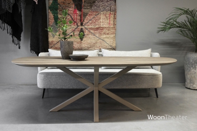 Stijlvolle eettafel Modena | Mix & match blad, vorm, kleuren en onderstel