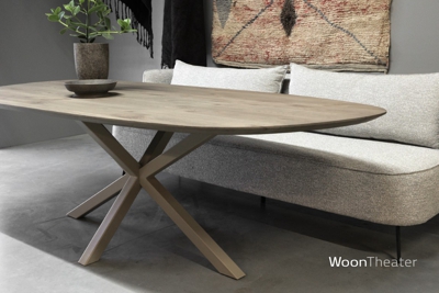 Stijlvolle eettafel Modena | Mix & match blad, vorm, kleuren en onderstel