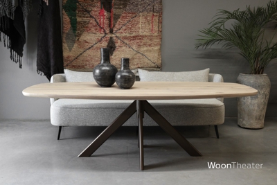 Stijlvolle eettafel Modena | Mix & match blad, vorm, kleuren en onderstel