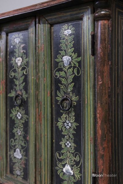 Authentiek kastje | beschilderd | India