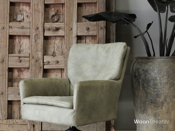 Fauteuil Helena | kunstleder | spinpoot