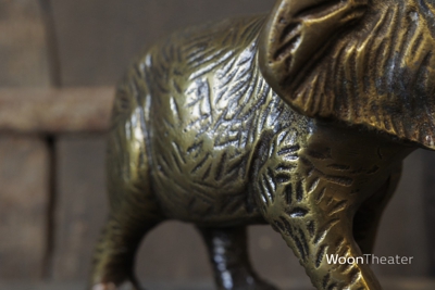 Vintage beeldje brass olifant