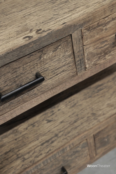 Haltafel oud hout | 4 lade