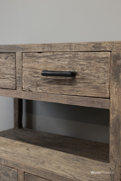 Haltafel oud hout | 4 lade