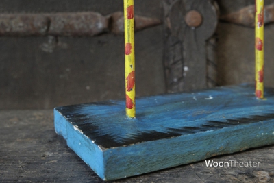 Vintage vis op standaard