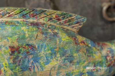 Vintage vis op standaard