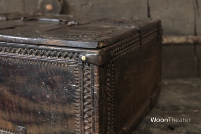 Antiek Dauri kistje | India