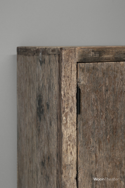 Set/2 nachtkastjes oud hout 