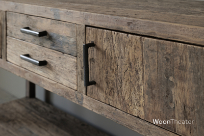 Wandtafel oud hout