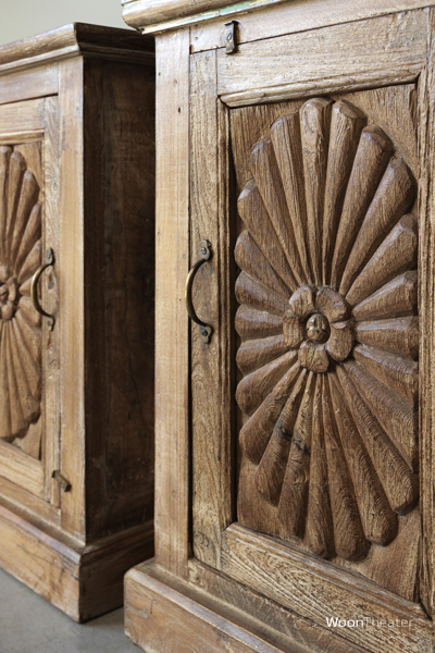 Set/2 oude nachtkastjes