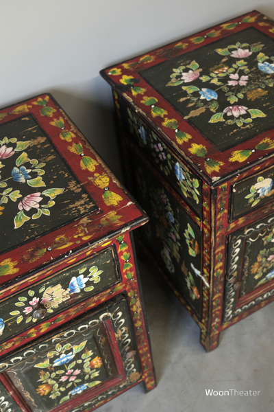 Set/2 oude nachtkastjes