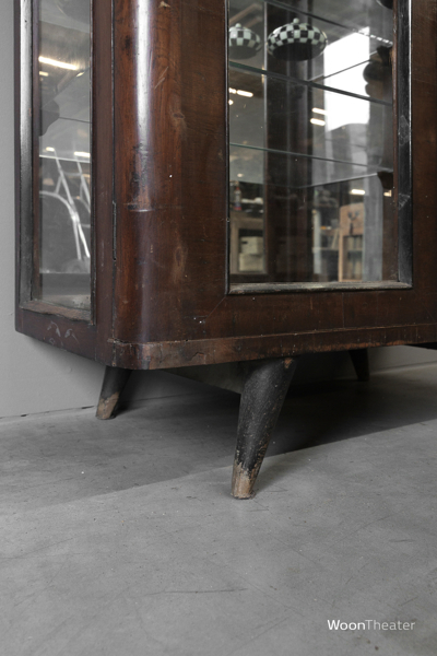 Origineel oud vitrinekastje 