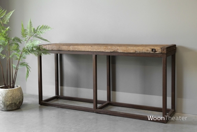 Oude rustieke wandtafel | India