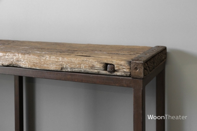 Oude rustieke wandtafel | India