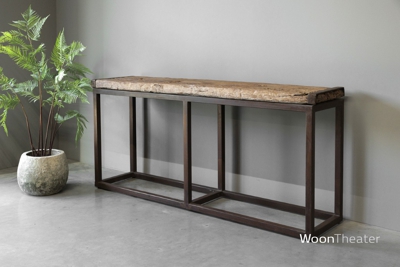 Oude rustieke wandtafel